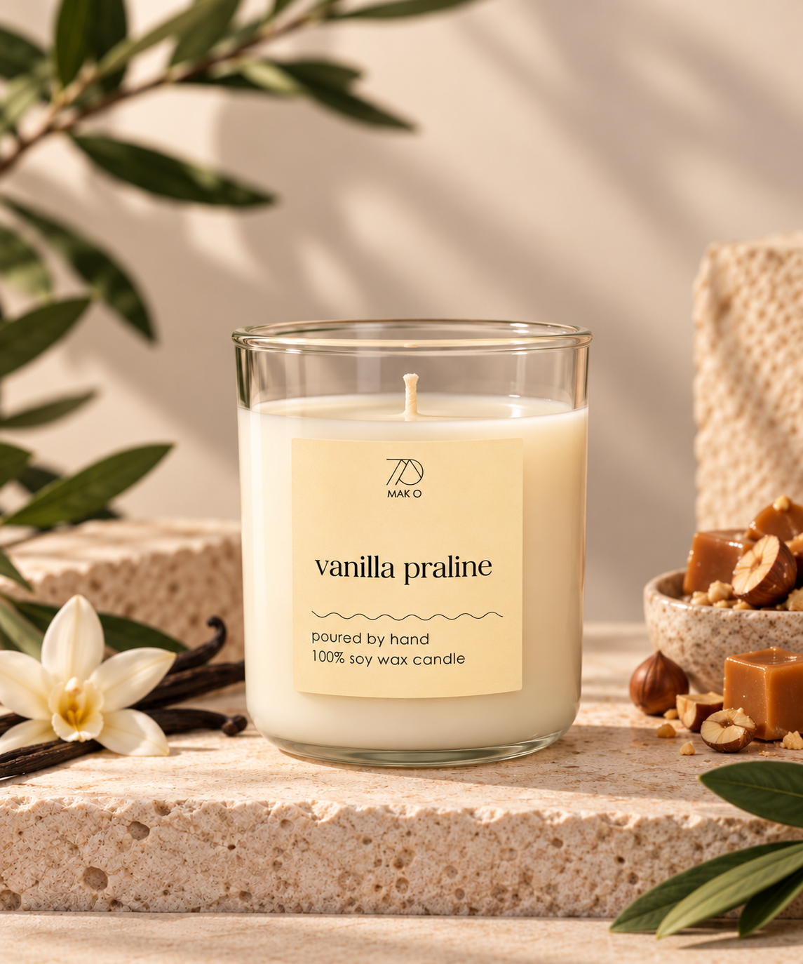 Vanilla Praline MAKO Candle - 200g