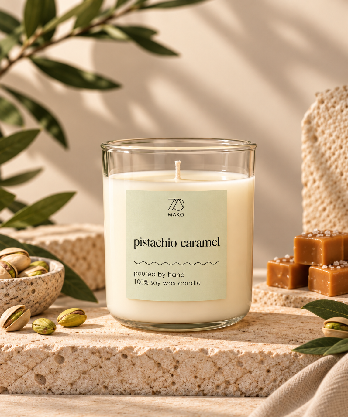 Pistachio Caramel MAKO Candle - 200g